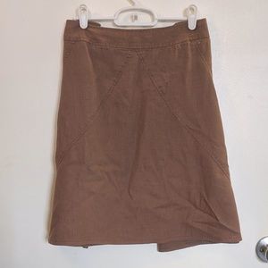 Linen blend skirt